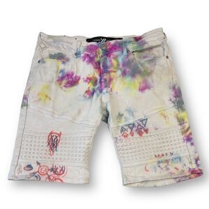 X Ray Tie Dye Jean Shorts Size 34